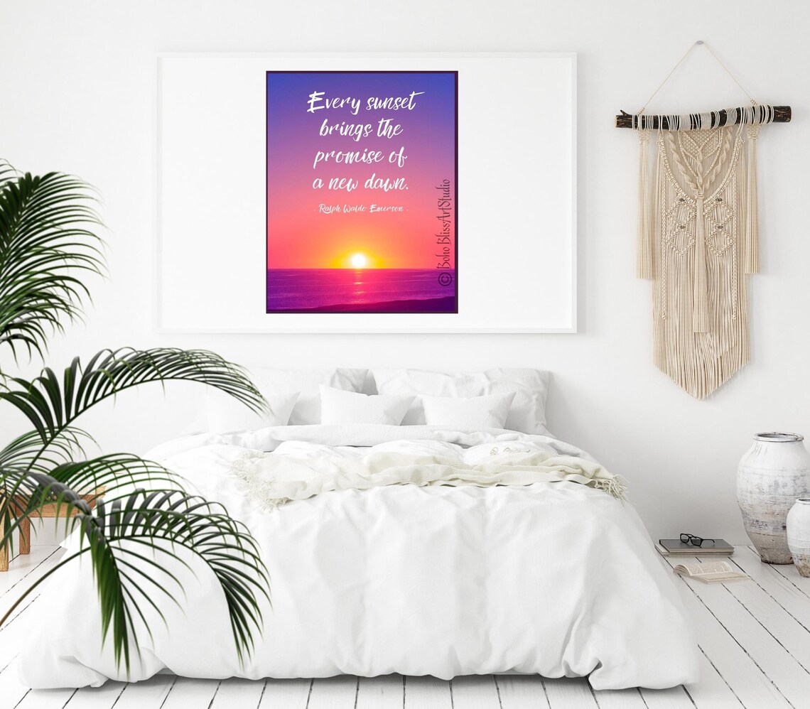 Ralph Waldo Emerson Quote Art Print, Faith and Hope - Image 2