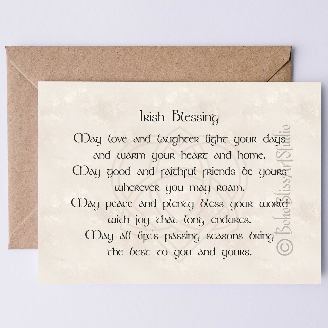 Irish Blessing Poster Print, Wedding and Birthday