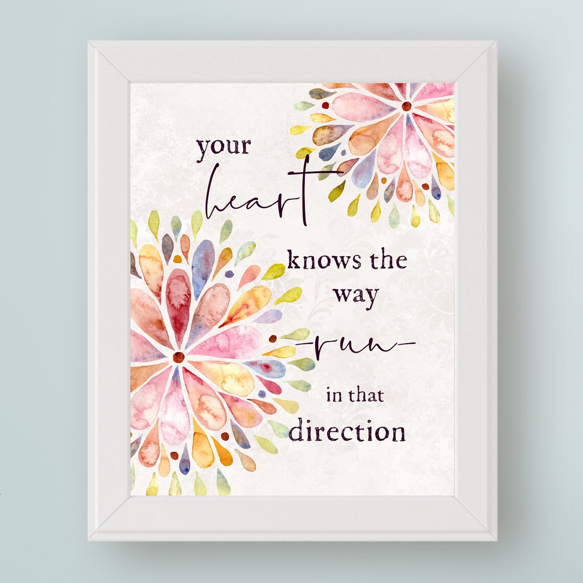 Rumi Quote Art Print, Inspirational Wall Decor
