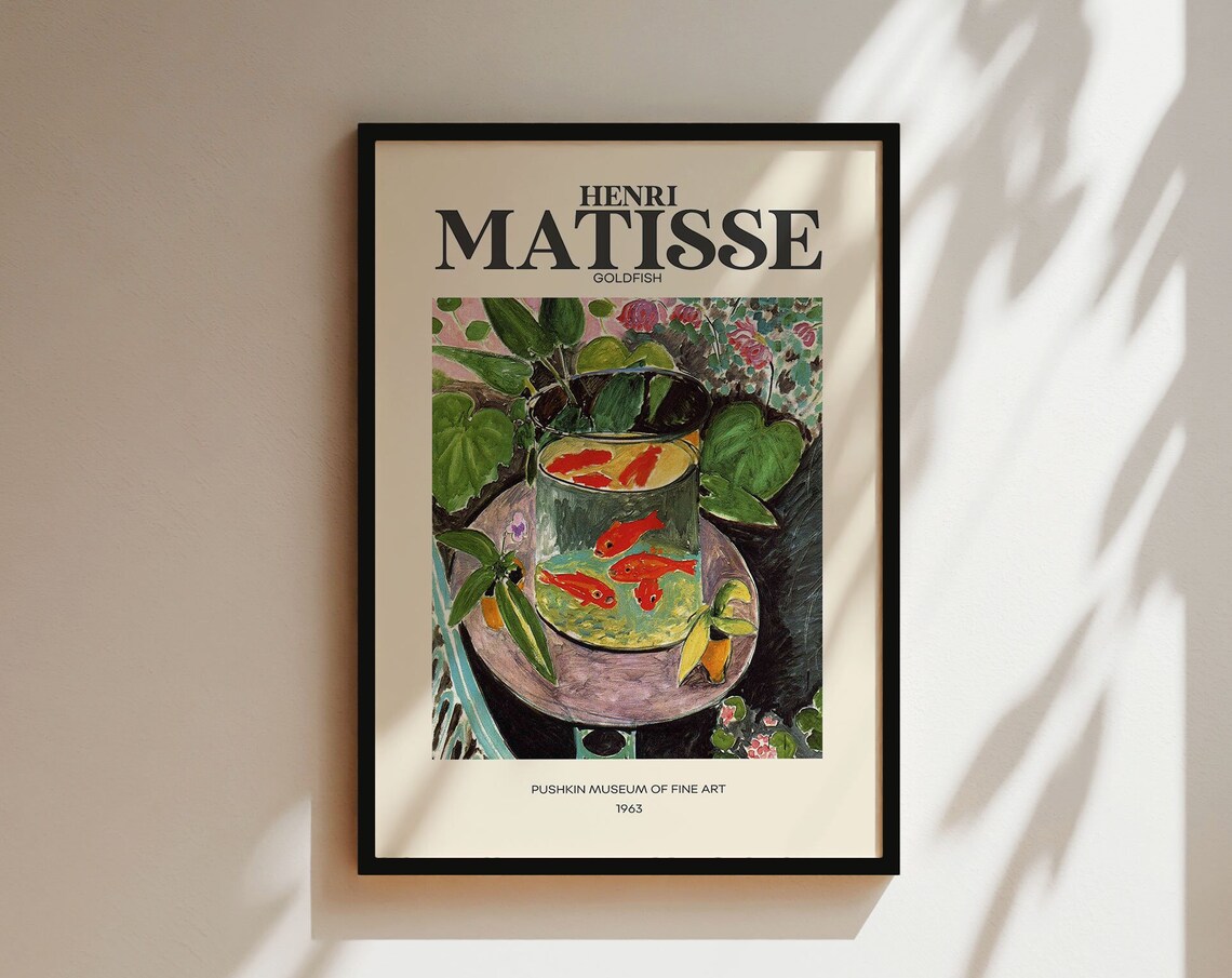 Henri Matisse Exhibition Poster, Floral Garden Scenery