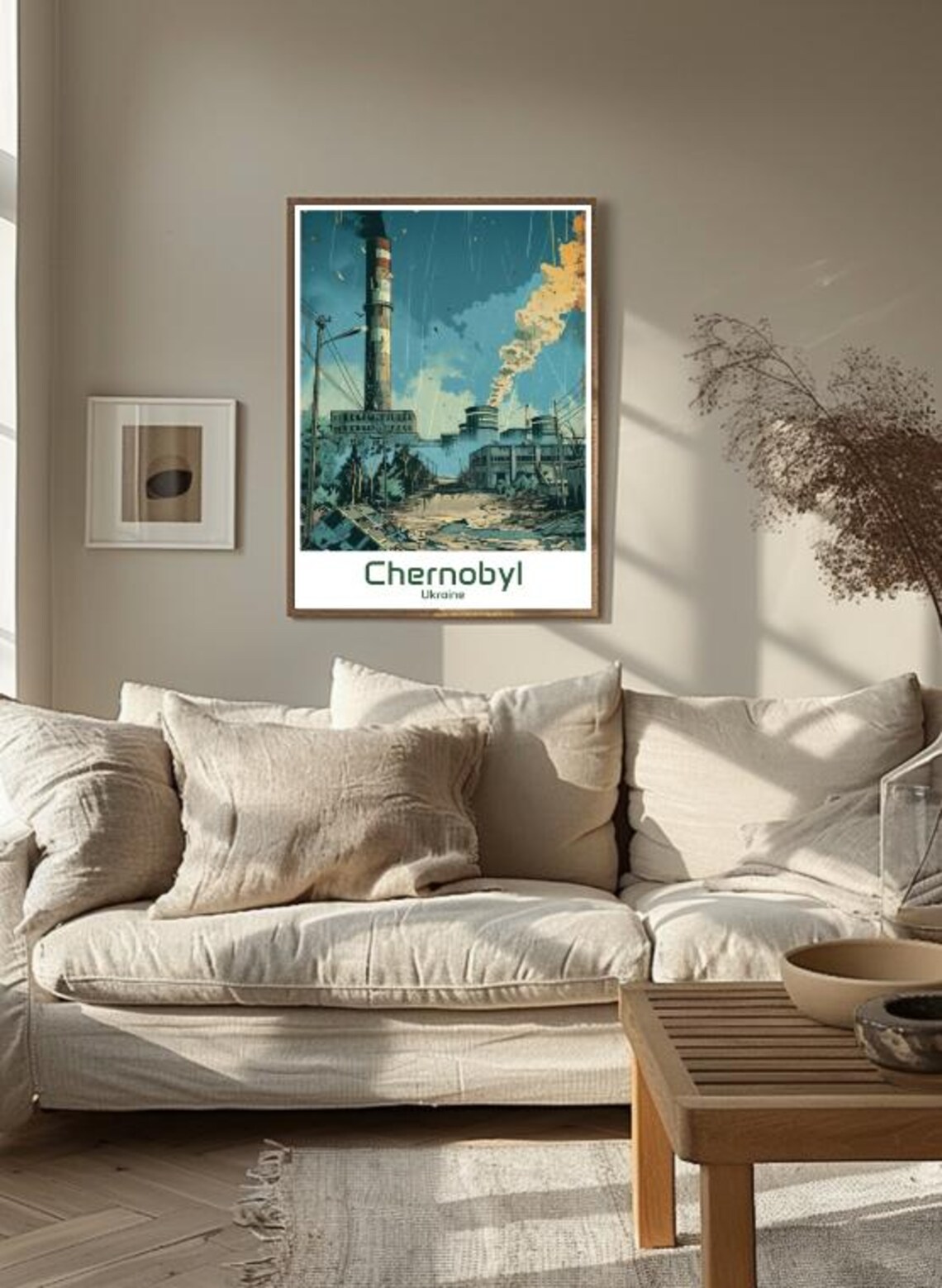 Chernobyl Ukraine Power Plant Abandoned City Retro Art Poster - Image 3