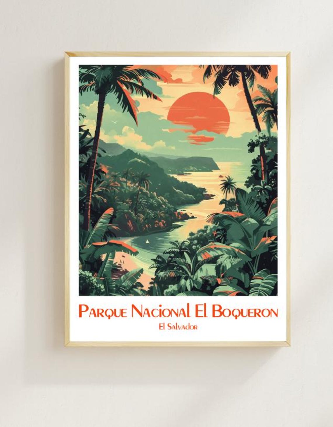 El Boqueron National Park El Salvador Tropical Sunset Poster