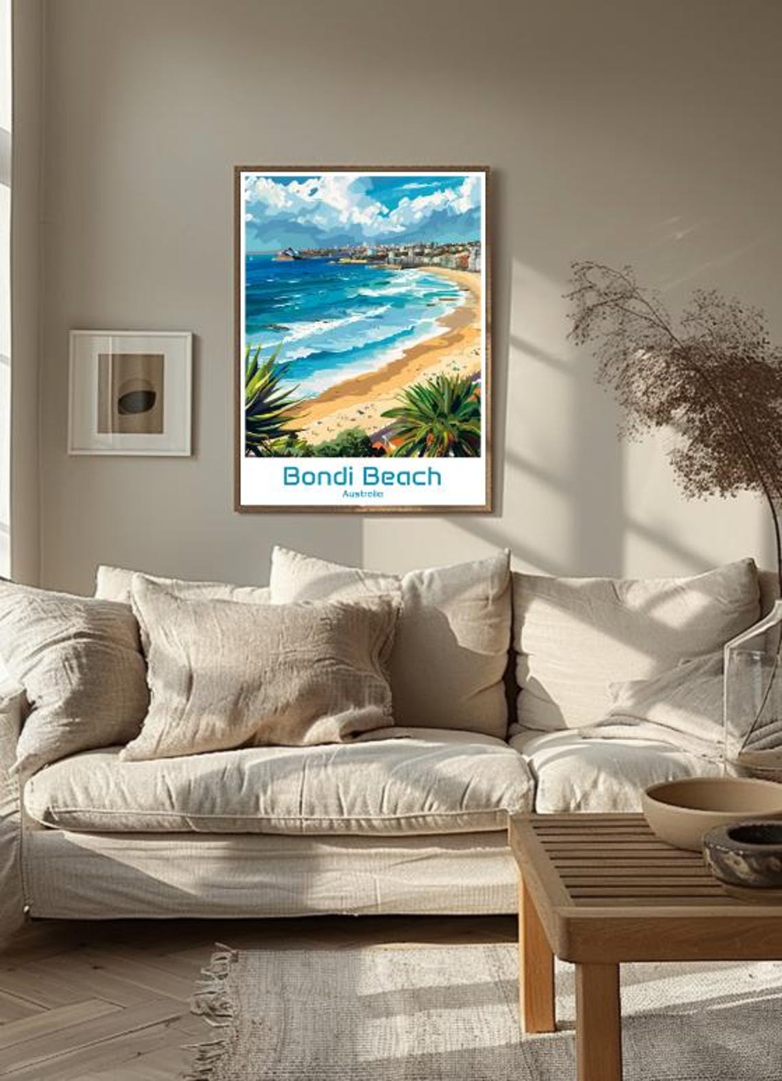 Bondi Beach Australia Surf Waves Sydney Coast Vintage Travel Poster - Image 3