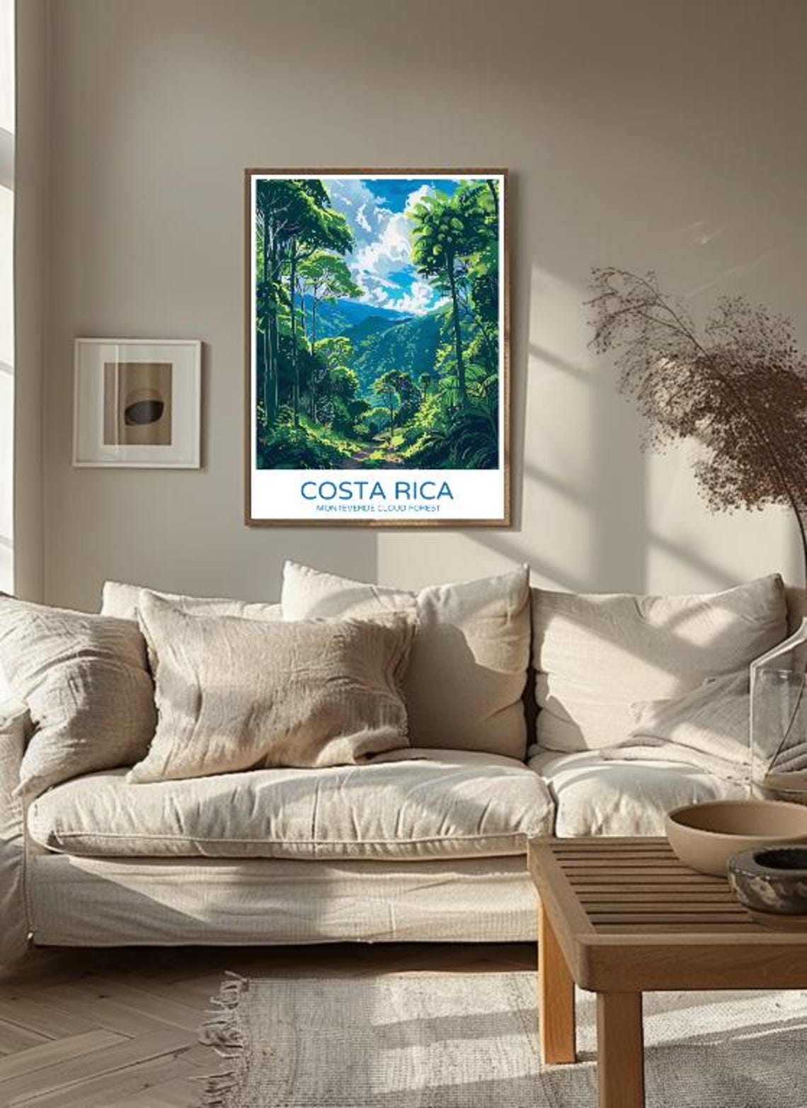 Costa Rica Monteverde Cloud Forest Vintage Travel Poster Art - Image 3