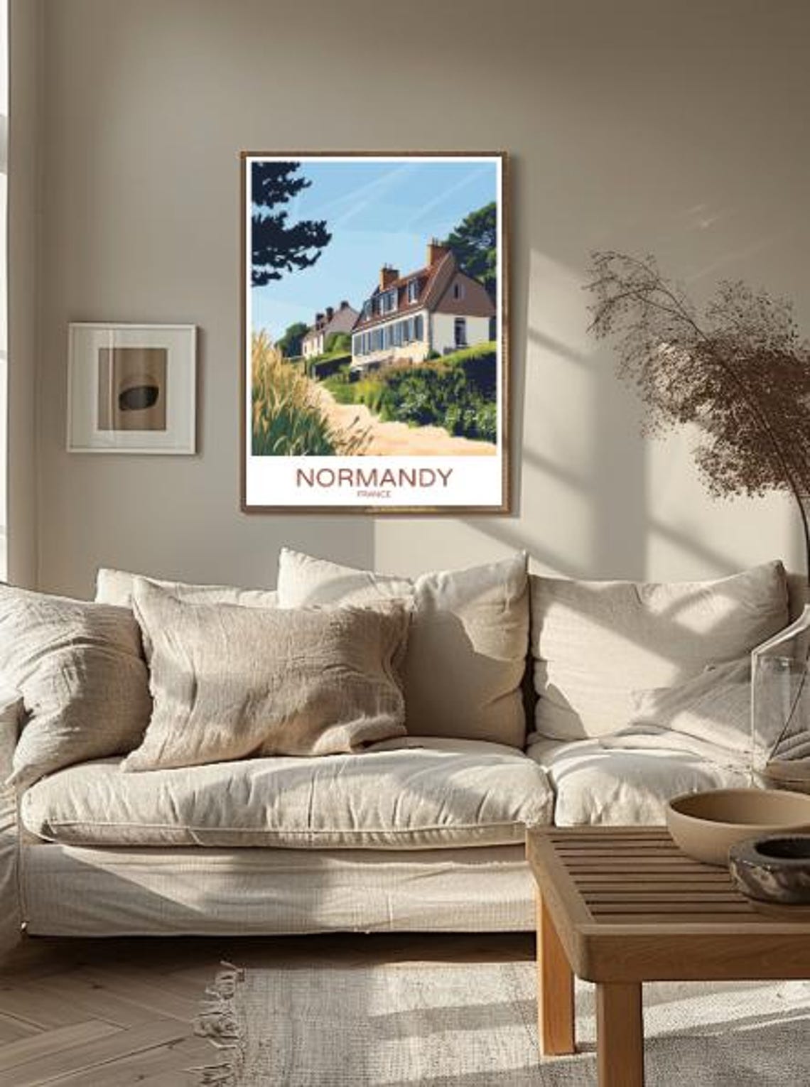 Normandy France Charming Country Cottages Vintage Travel Poster - Image 2