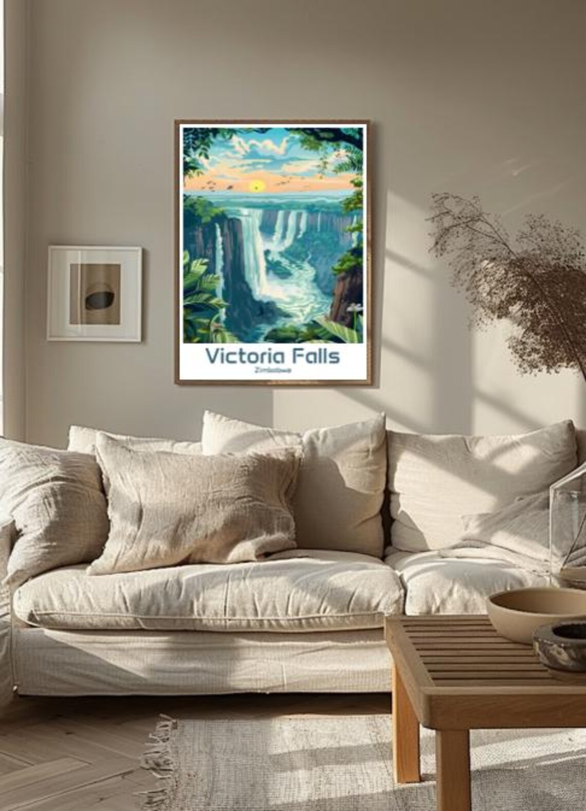 Victoria Falls Zimbabwe Travel Poster Waterfall Landscape Wall Art Nature Print - Image 3