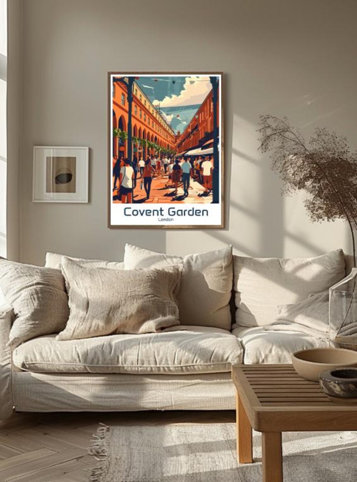 Covent Garden London Busy Market Street England Travel Poster - Image 3