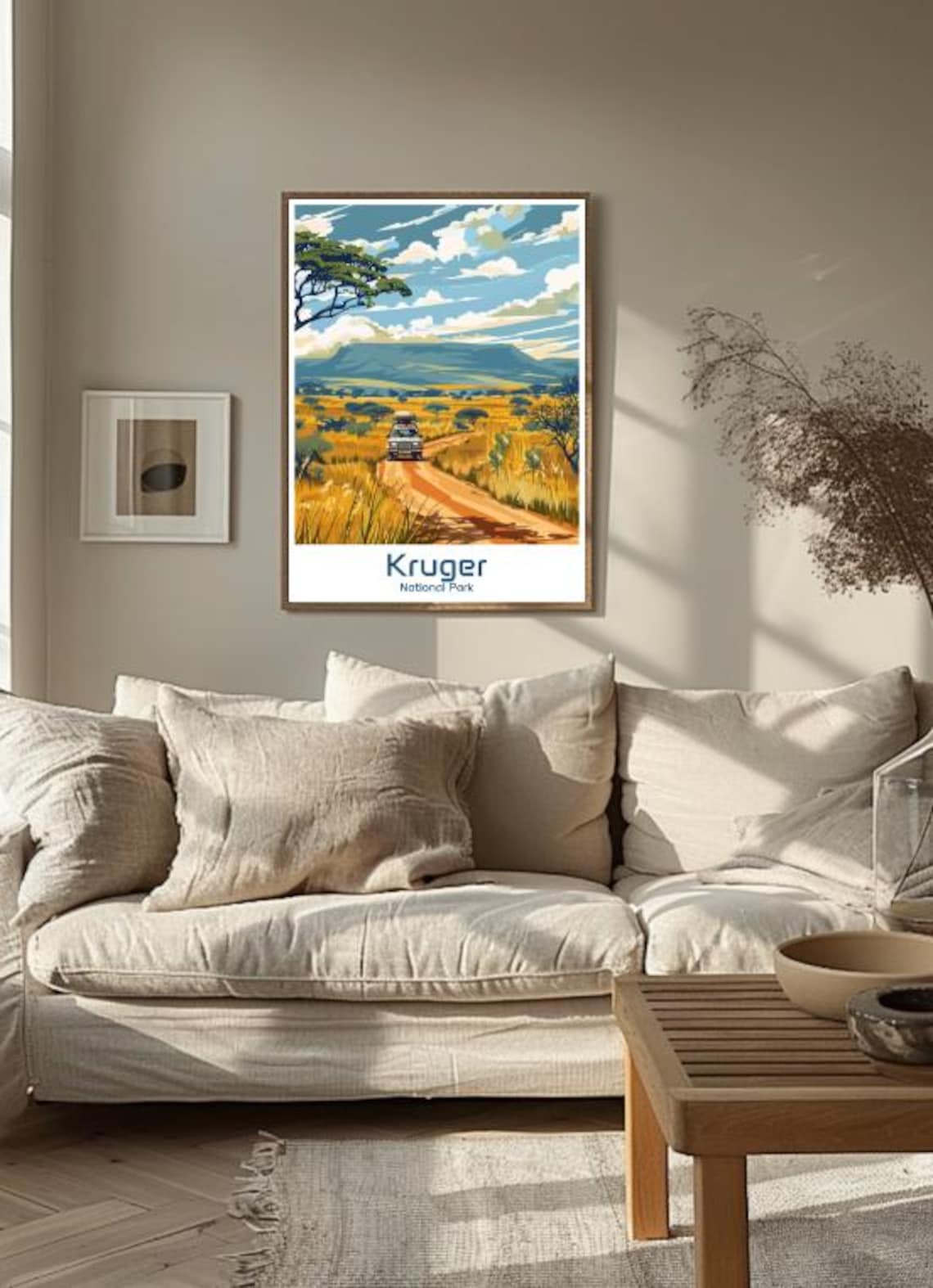 Kruger National Park Safari Vehicle Savannah South Africa Poster - Image 3