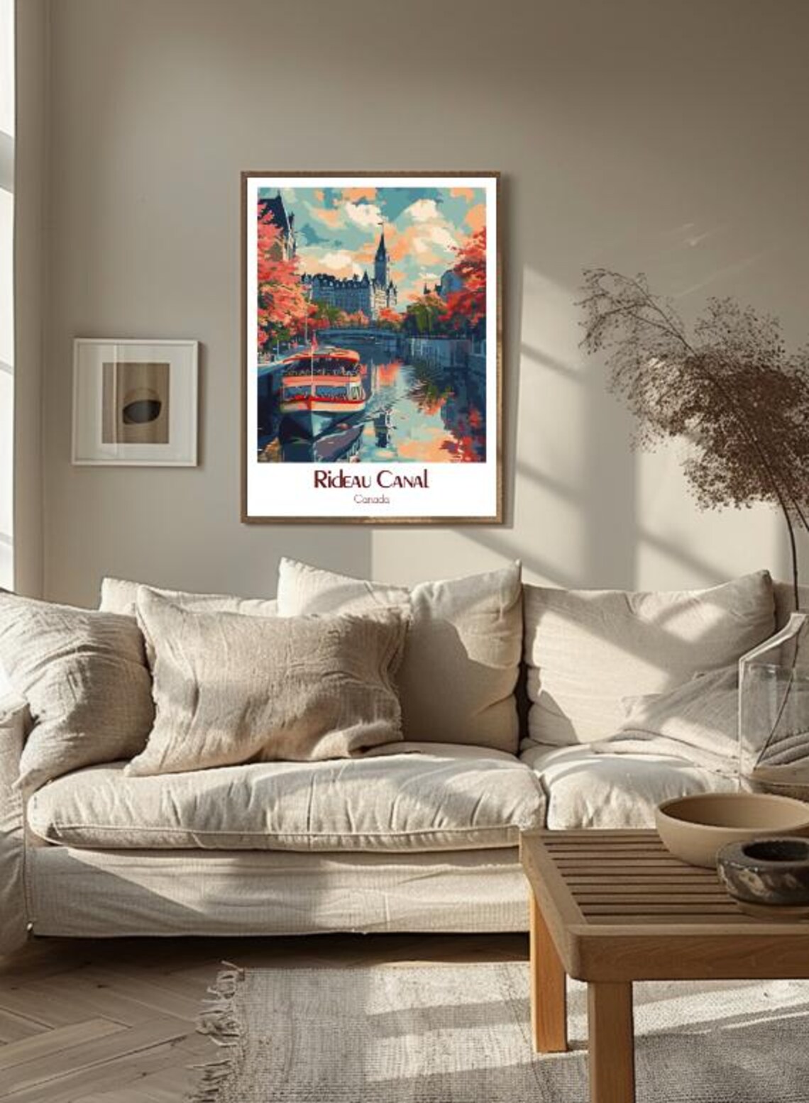 Rideau Canal Tour Boat Cruising Through Autumn Ottawa Poster - Image 3