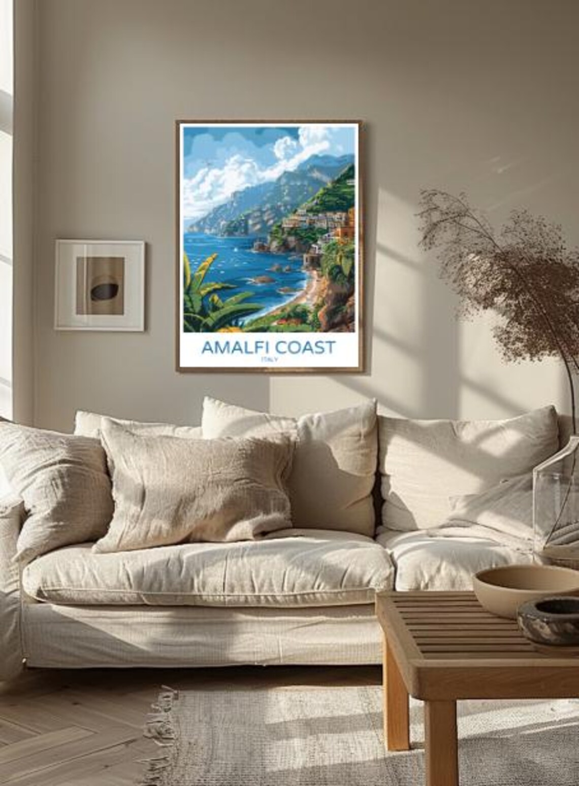 Amalfi Coast Italy Travel Posterstunning Coastal Views Italian Seaside Wall Art Amalfi Landscape Print Italy Travel Decor Home Artwork - Image 2