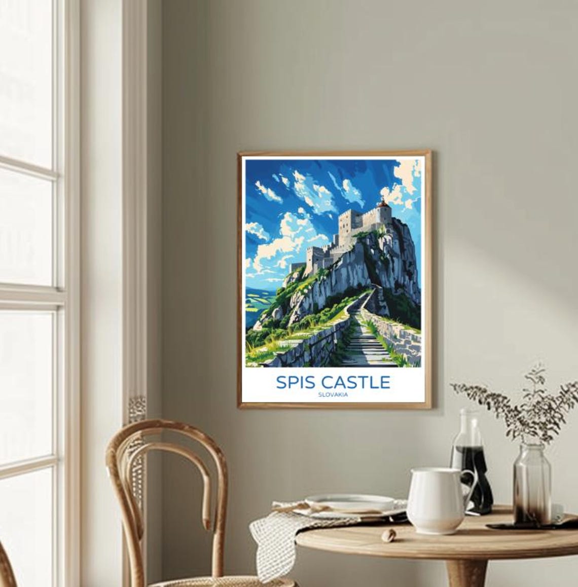 Spi Castle Travel Poster Majestic Fortress Wall Art Of Slovakias Historic Landmark Slovakia Travel Print Home Decor Gift - Image 2