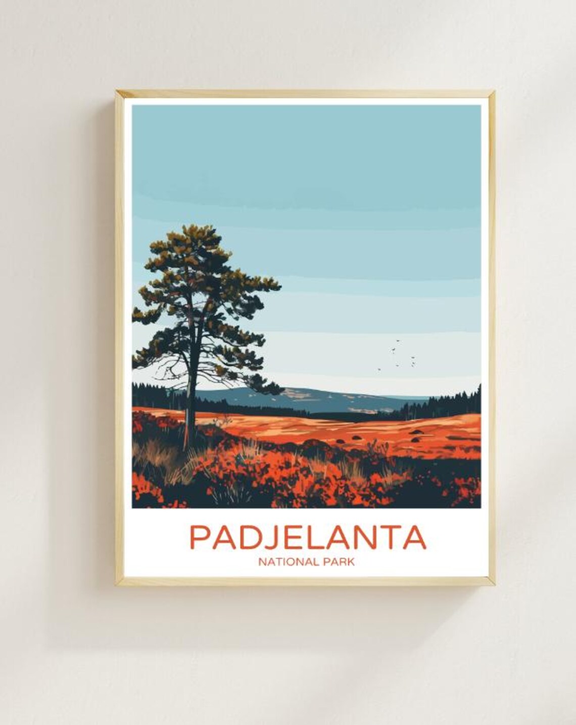Padjelanta National Park Travel Poster Stunning Arctic Landscapes Scenic Trails In Sweden Nature Art Print Outdoor Decor