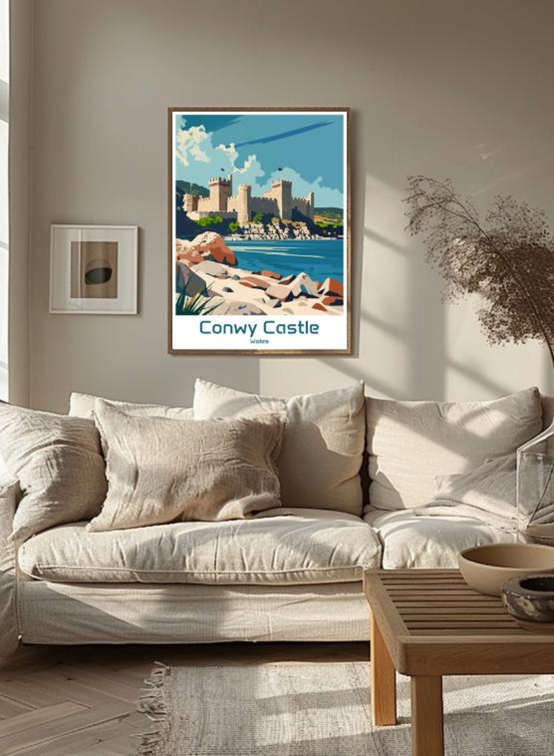 Conwy Castle Wales Scenic Medieval Coastal Fortress Travel Poster - Image 3