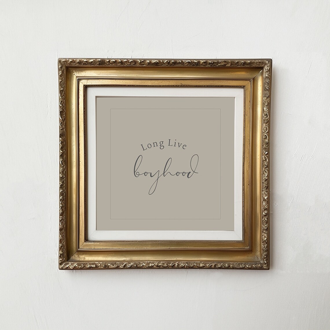 Long Live Boyhood Nursery Quote Art Print - Image 3