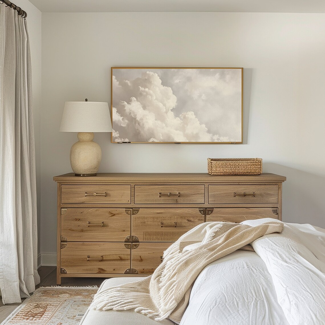 Cloud Painting Vintage Style Sky Art Print - Image 2