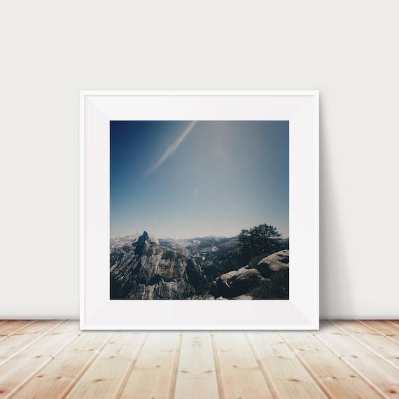 Yosemite Half Dome Granite Summit Wilderness Photography Print