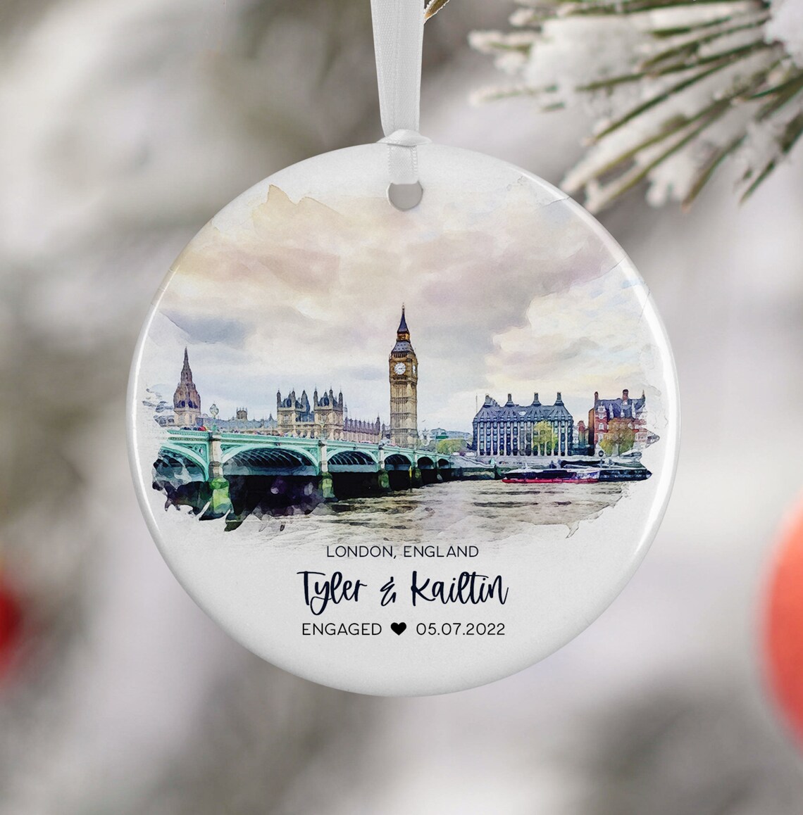 London England Personalized Travel Art Print