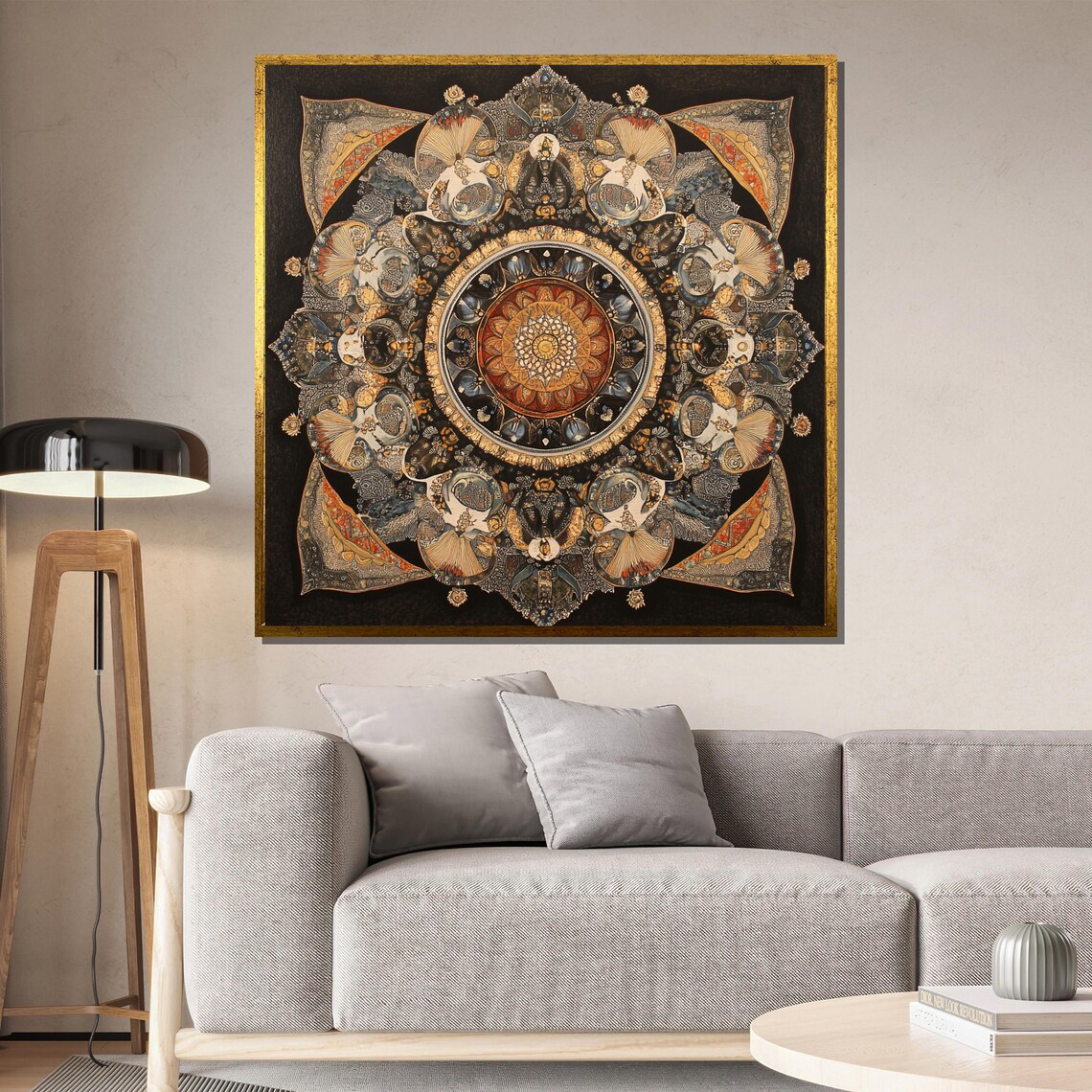 Ornate Mandala With Intricate Patterns, Art Print