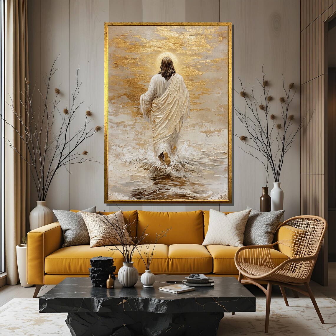 Jesus Walking on Water, Christian Religious Art - Image 3