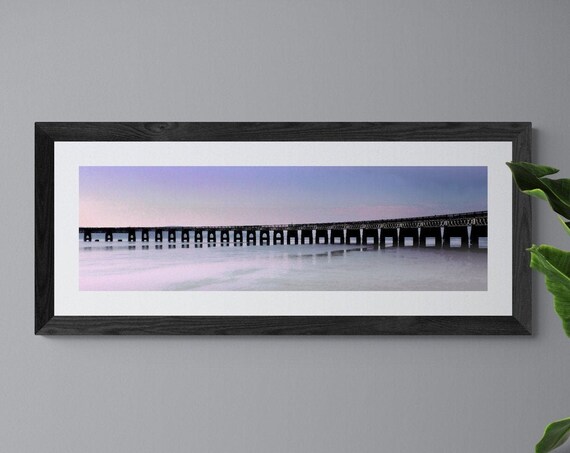 Tay Rail Bridge Travel Poster, Photographic Print
