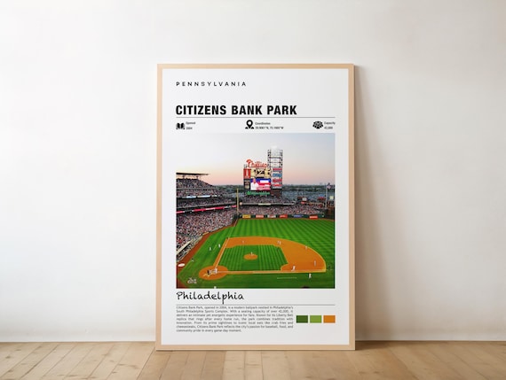 Citizens Bank Park Philadelphia Phillies Ballpark Sports Poster