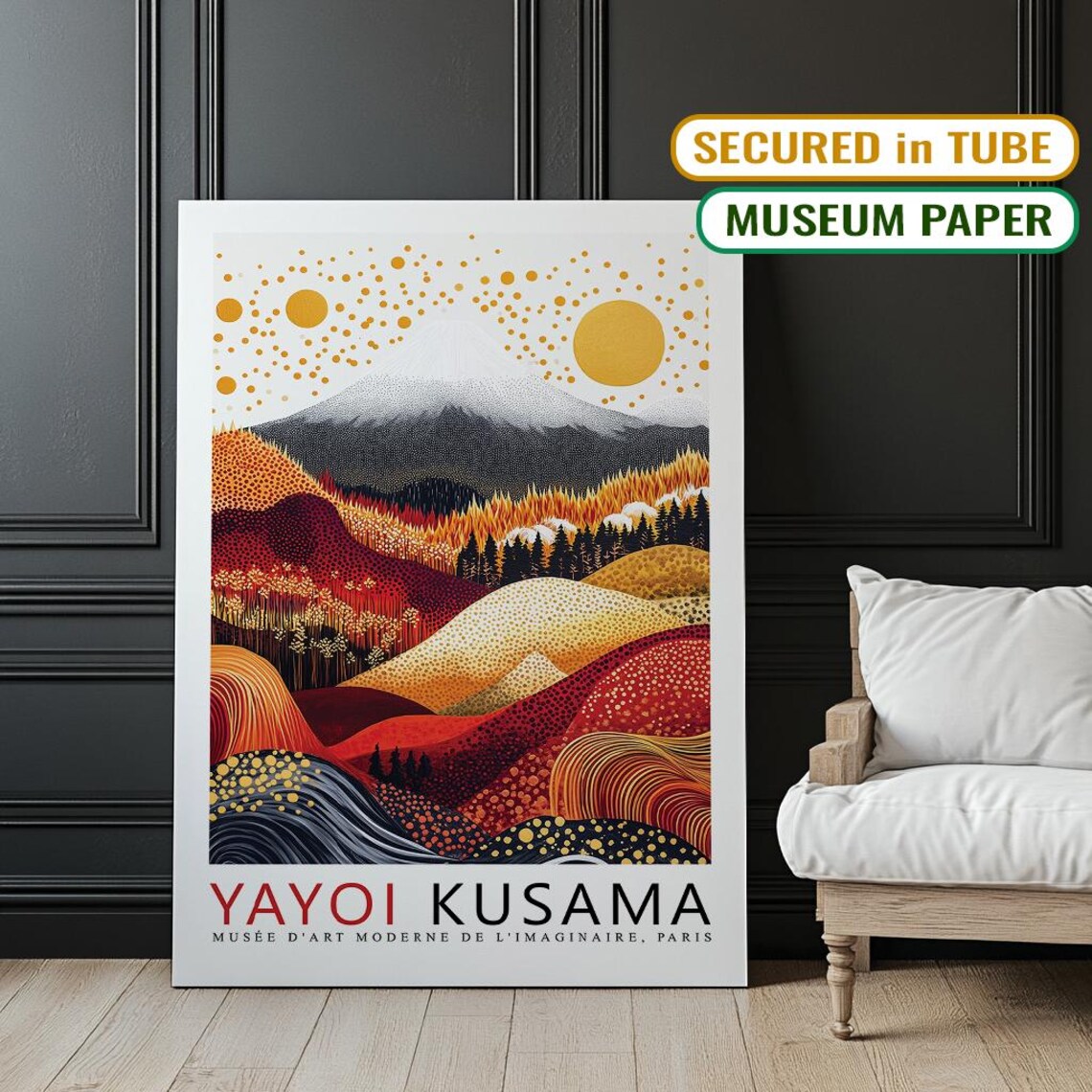 Yayoi Kusama Exhibition, Mount Fuji Landscape