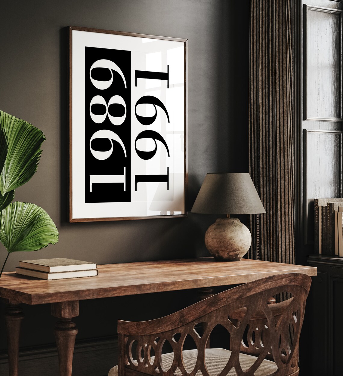 Custom Year Personalized Family Art, Minimalist Typography - Image 2
