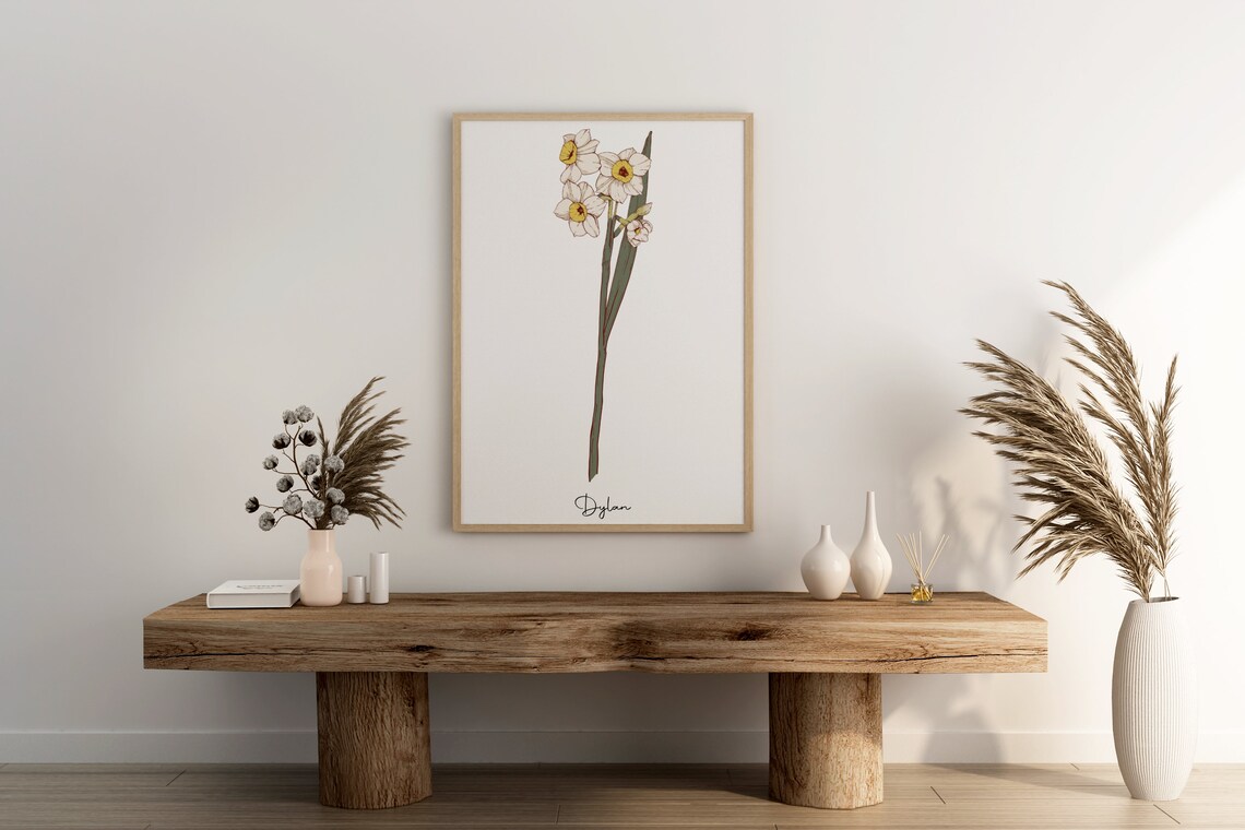 Birth Flower Art for New Baby Nursery Decor - Image 4