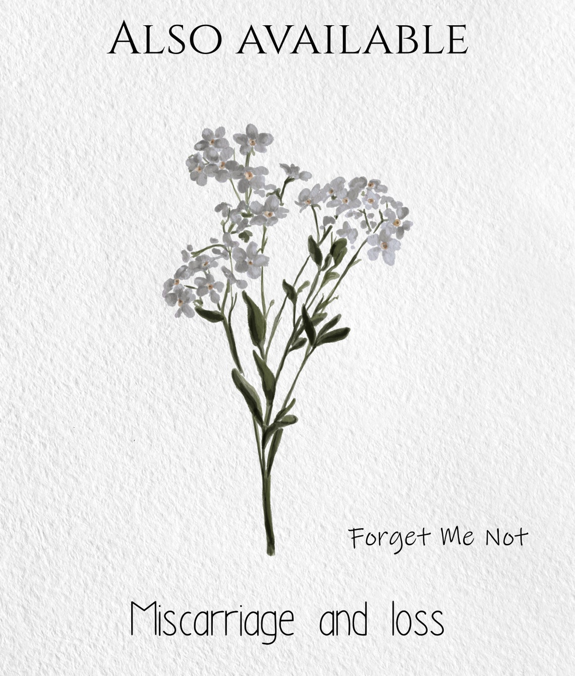 Snowdrop Birth Flower Personalized Name Date January Baby Art Poster - Image 2