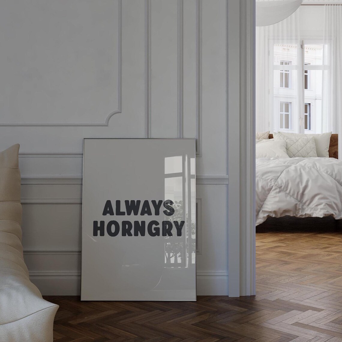 Funny Wall Art Print Bedroom Decor Trendy Typography Art Bedroom Wall Art Dopamine Decor Funky Poster - Image 2