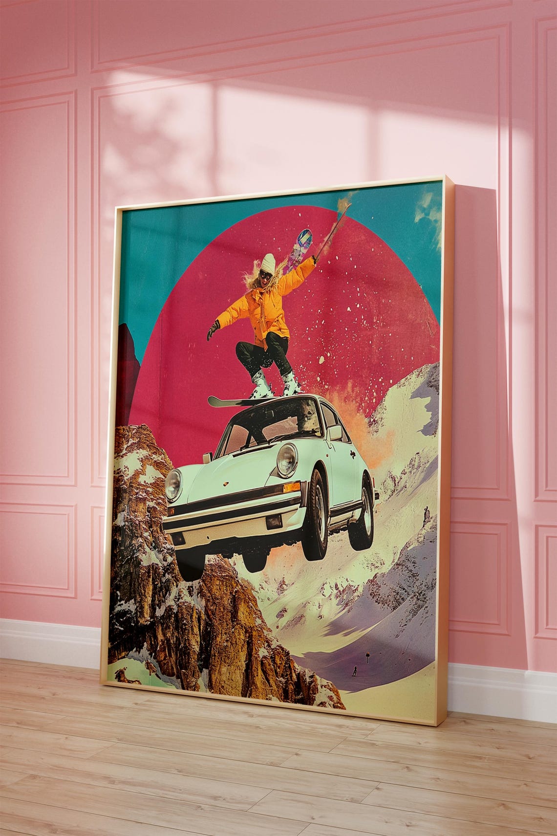Retro Aprs Ski Wall Art Magazine Cover Print Funky Skiing Poster Magazine Cover Retro Car Print Girl Room Decor Vintage Ski Girl Winter - Image 3