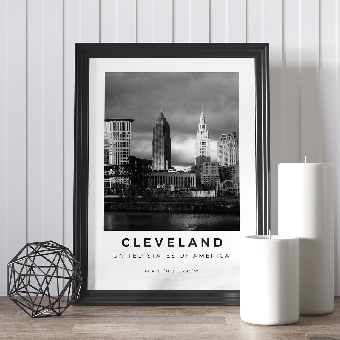 Cleveland Landscape Ohio Poster Print - Image 4