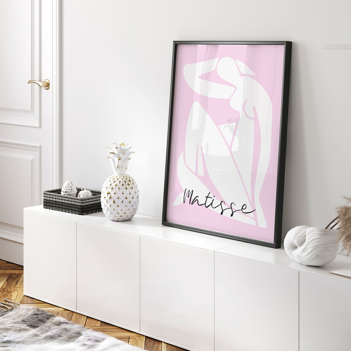 Henri Matisse Blush Pink Seated Woman Figure Minimalist Art Poster - Image 5