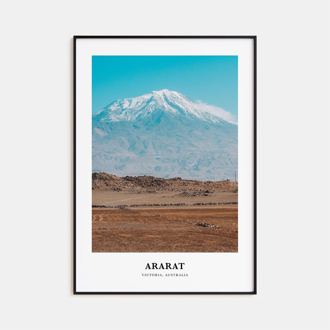 Ararat Victoria Australia Snow Capped Mountain Plains View Poster