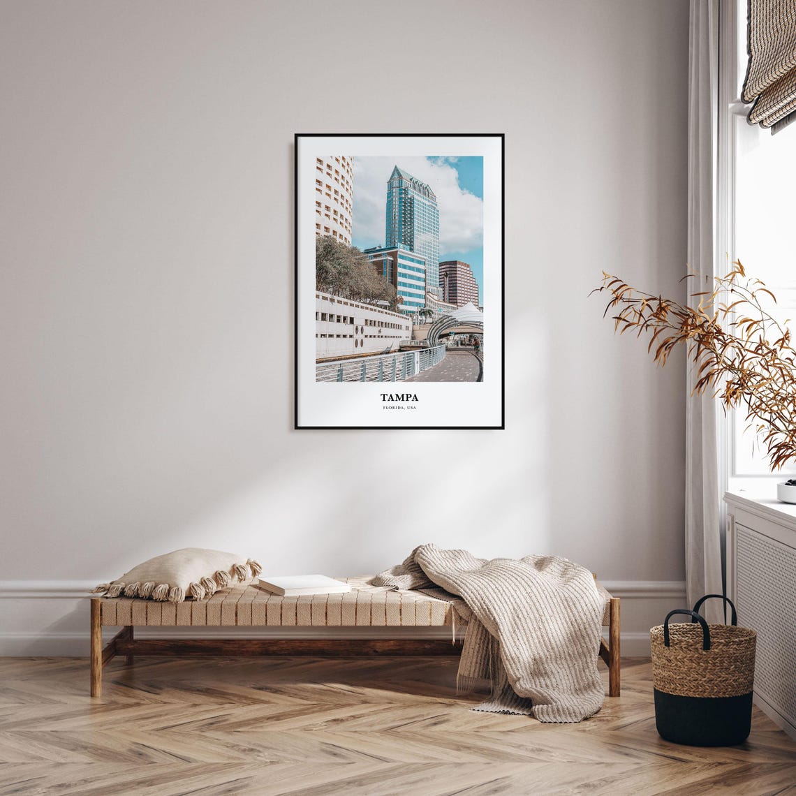 Tampa Print No 1 Tampa Photo Poster Tampa Travel Wall Art Tampa Map Print Tampa Photography Print Tampa Wall Dcor Florida Usa - Image 3