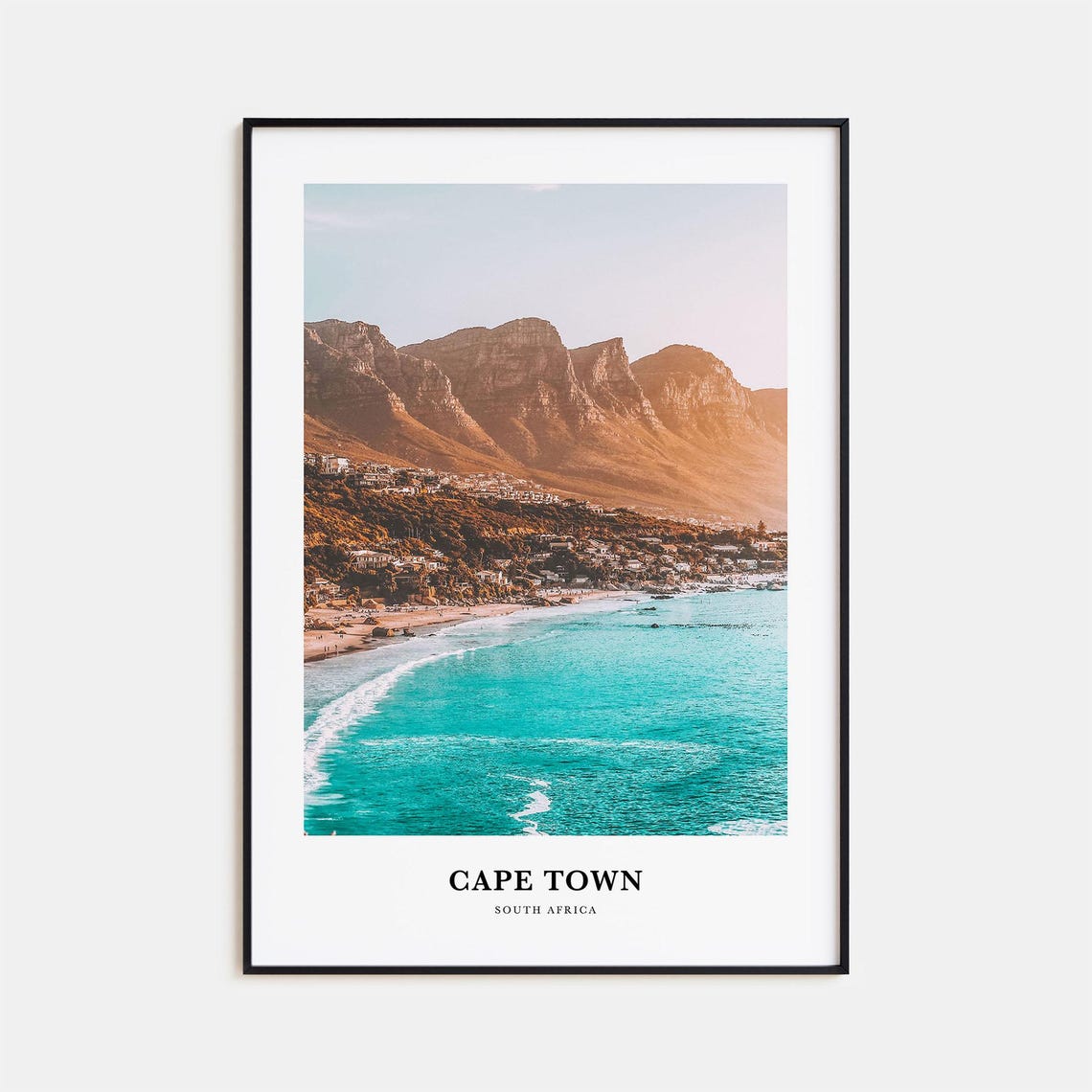 Cape Town Print Cape Town Photo Poster Cape Town Travel Wall Art Cape Town Map Print Cape Town Photography Cape Town South Africa