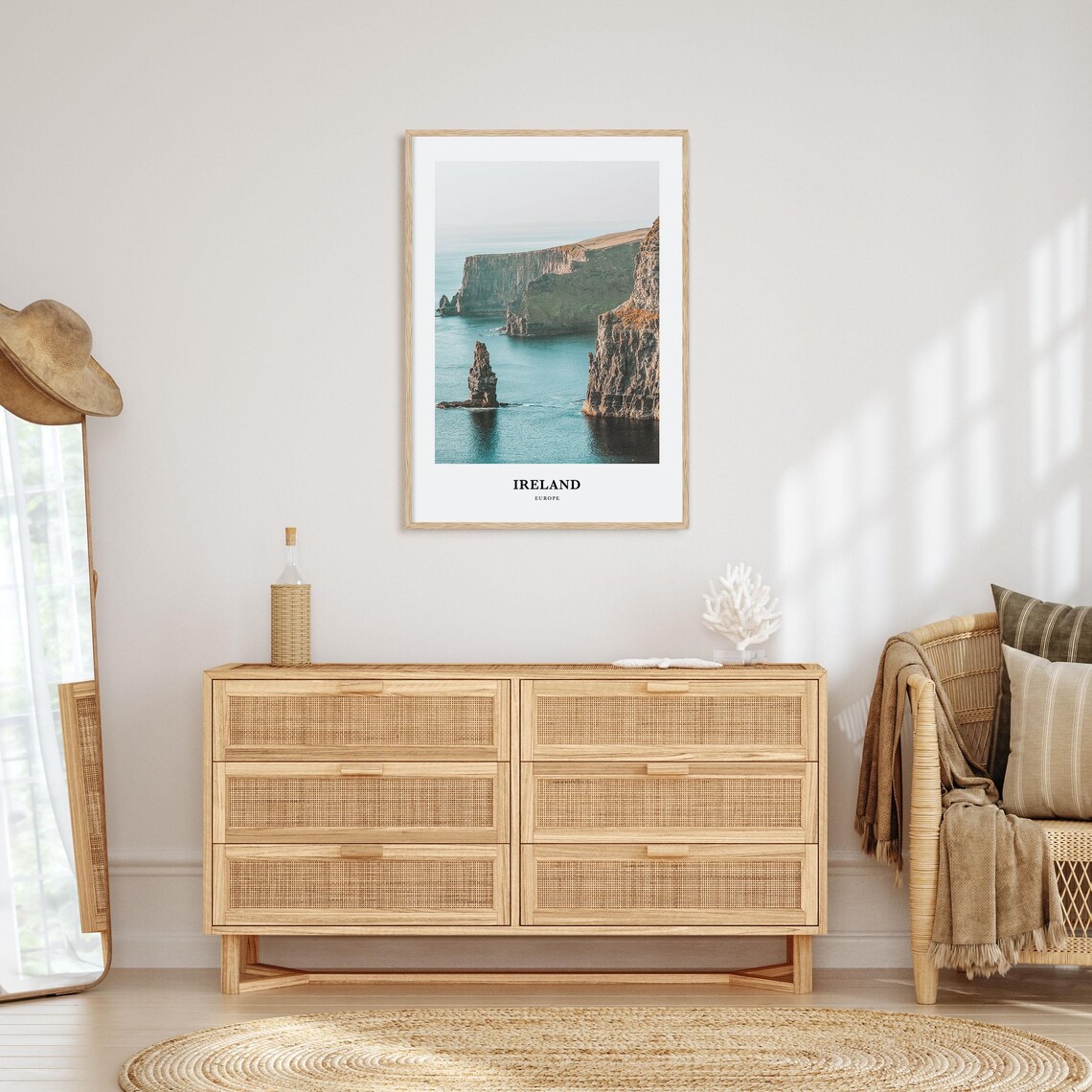 Ireland Travel Wall Art, Europe Map Print - Image 2