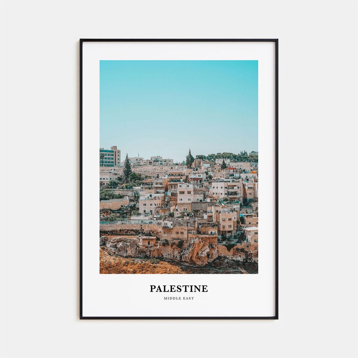 Palestine Print No 3 Palestine Photo Poster Palestine Travel Wall Art Palestine Map Print Palestine Photography Print Middle East