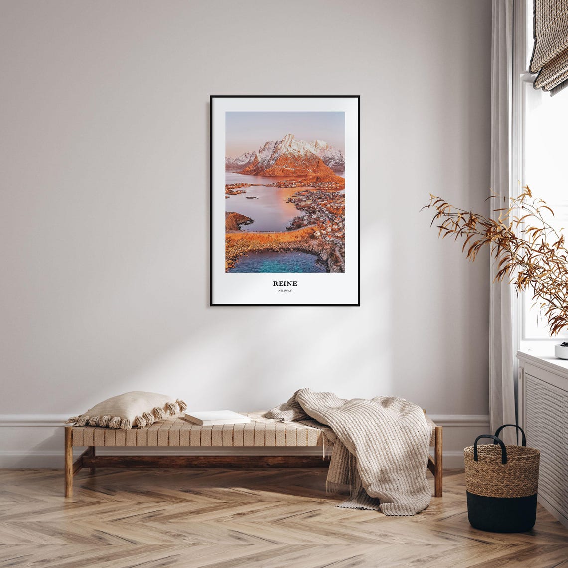 Reine Print Reine Photo Poster Reine Travel Wall Art Reine Map Print Reine Photography Print Reine Wall Dcor Norway - Image 3