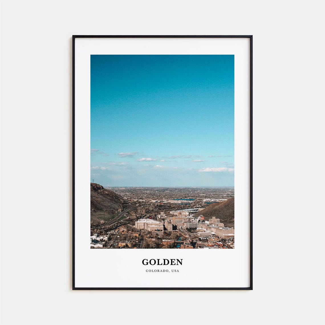 Golden Print Golden Photo Poster Golden Travel Wall Art Golden Map Print Golden Photography Print Golden Wall Dcor Colorado Usa