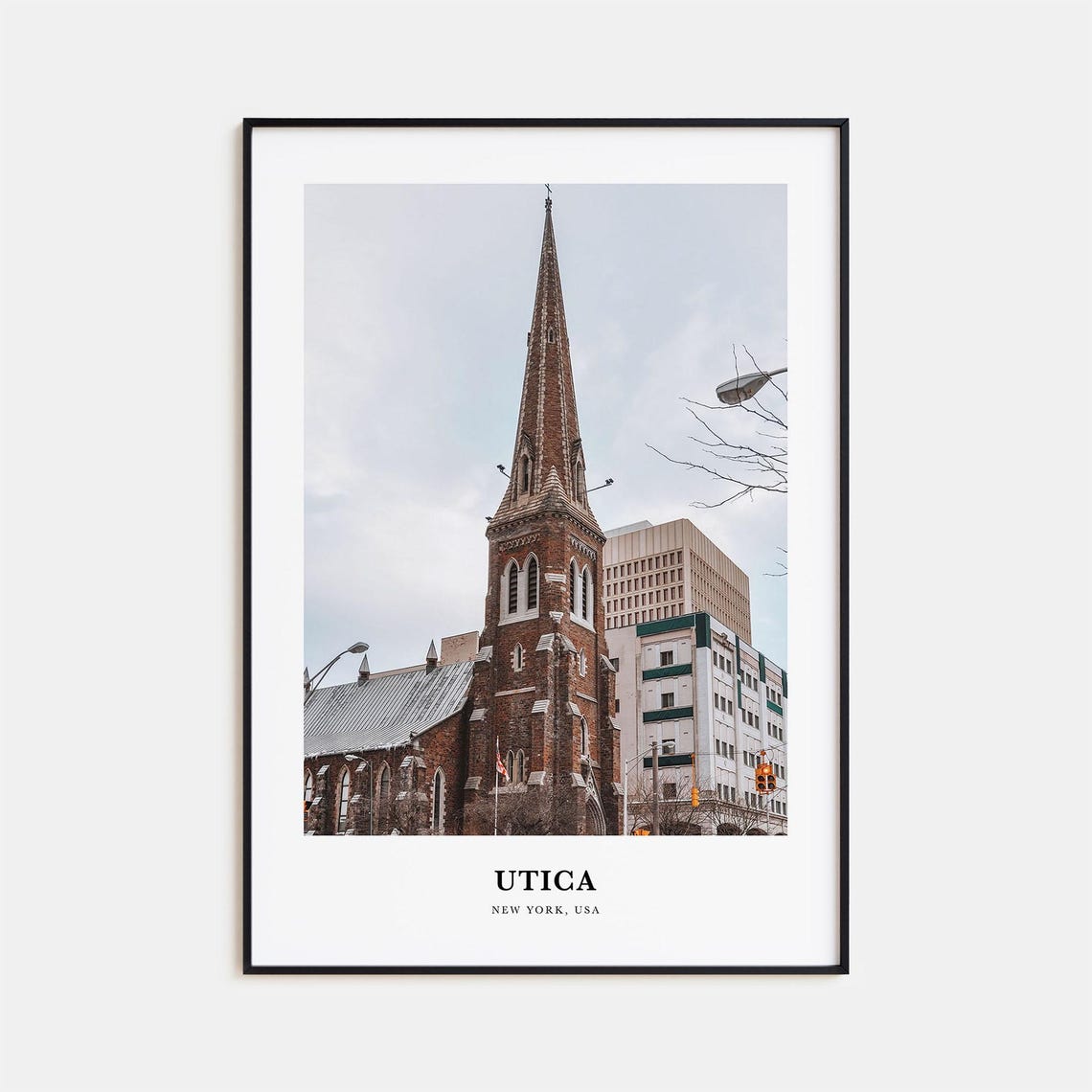 Utica Print Utica Photo Poster Utica Travel Wall Art Utica Map Print Utica Photography Print Utica Wall Dcor New York Usa