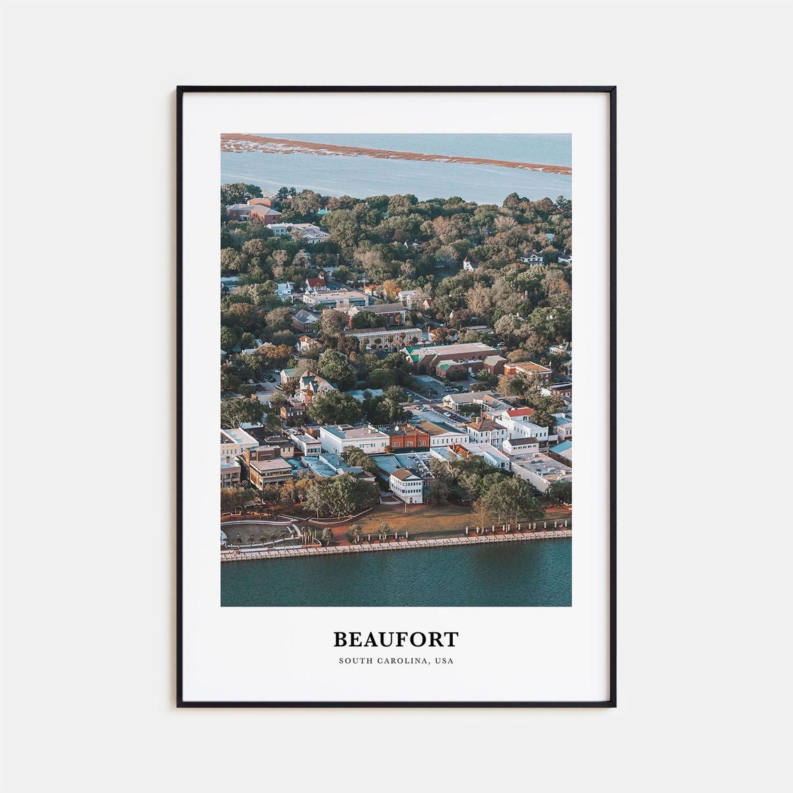 Beaufort Print South Carolina Beaufort Photo Poster Beaufort Travel Wall Art Beaufort Map Print Beaufort Photography Beaufort Usa