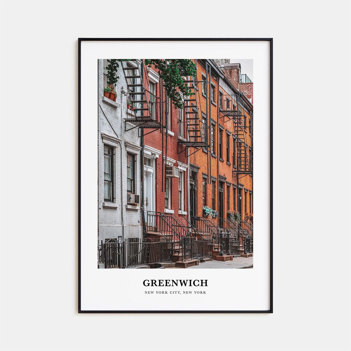 Greenwich Print New York Greenwich Photo Poster Greenwich Travel Wall Art Greenwich Map Print Greenwich Photography New York City