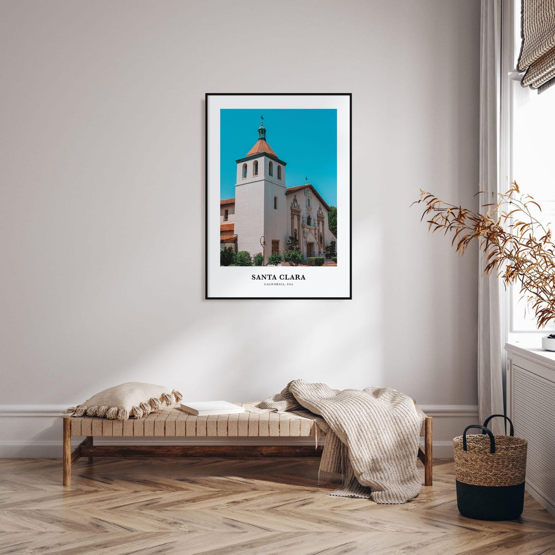 Santa Clara Print Santa Clara Photo Poster Santa Clara Travel Wall Art Santa Clara Map Print Santa Clara Photography California Usa - Image 3
