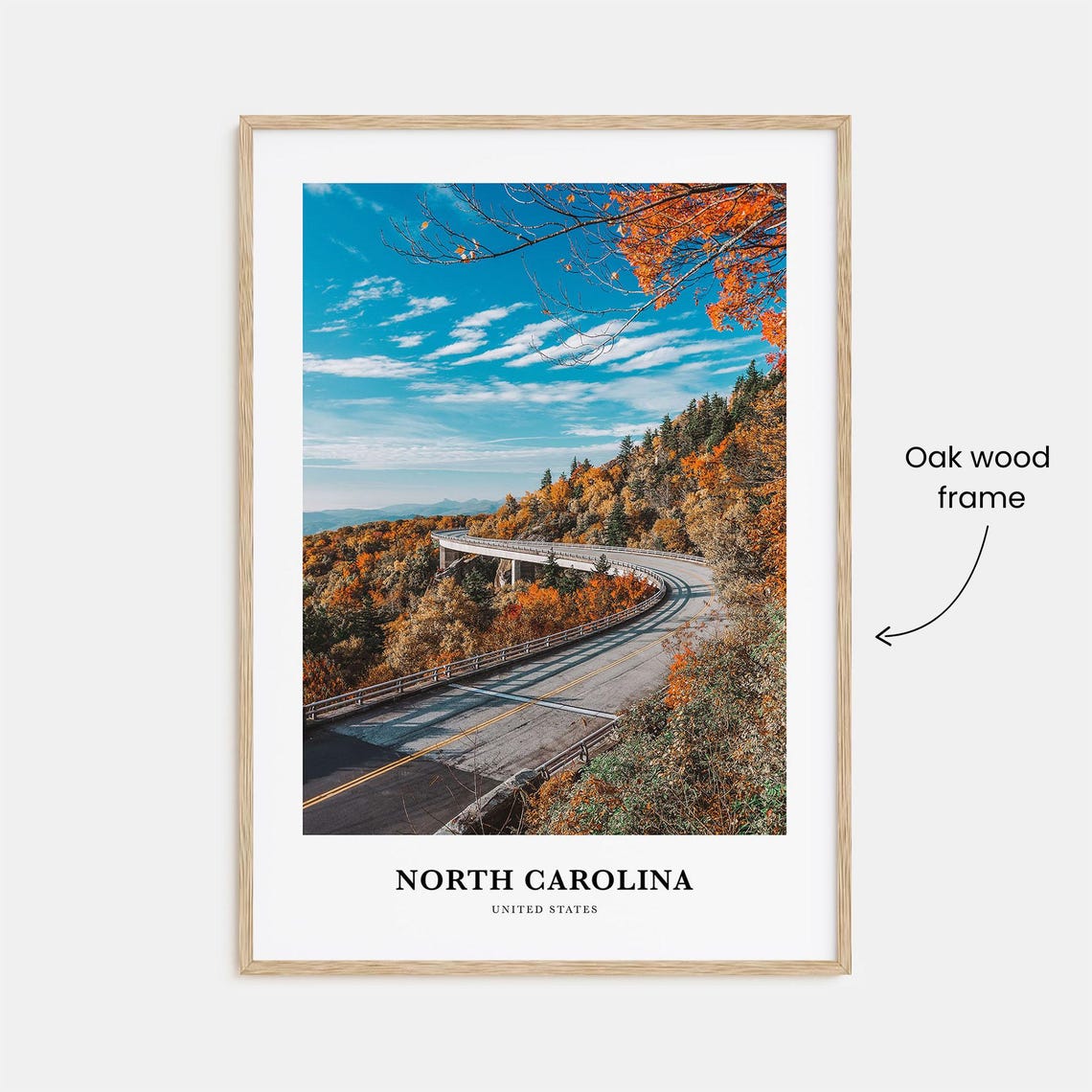 North Carolina Print No 1 North Carolina Photo Poster North Carolina Travel Wall Art North Carolina Map North Carolina United States - Image 3