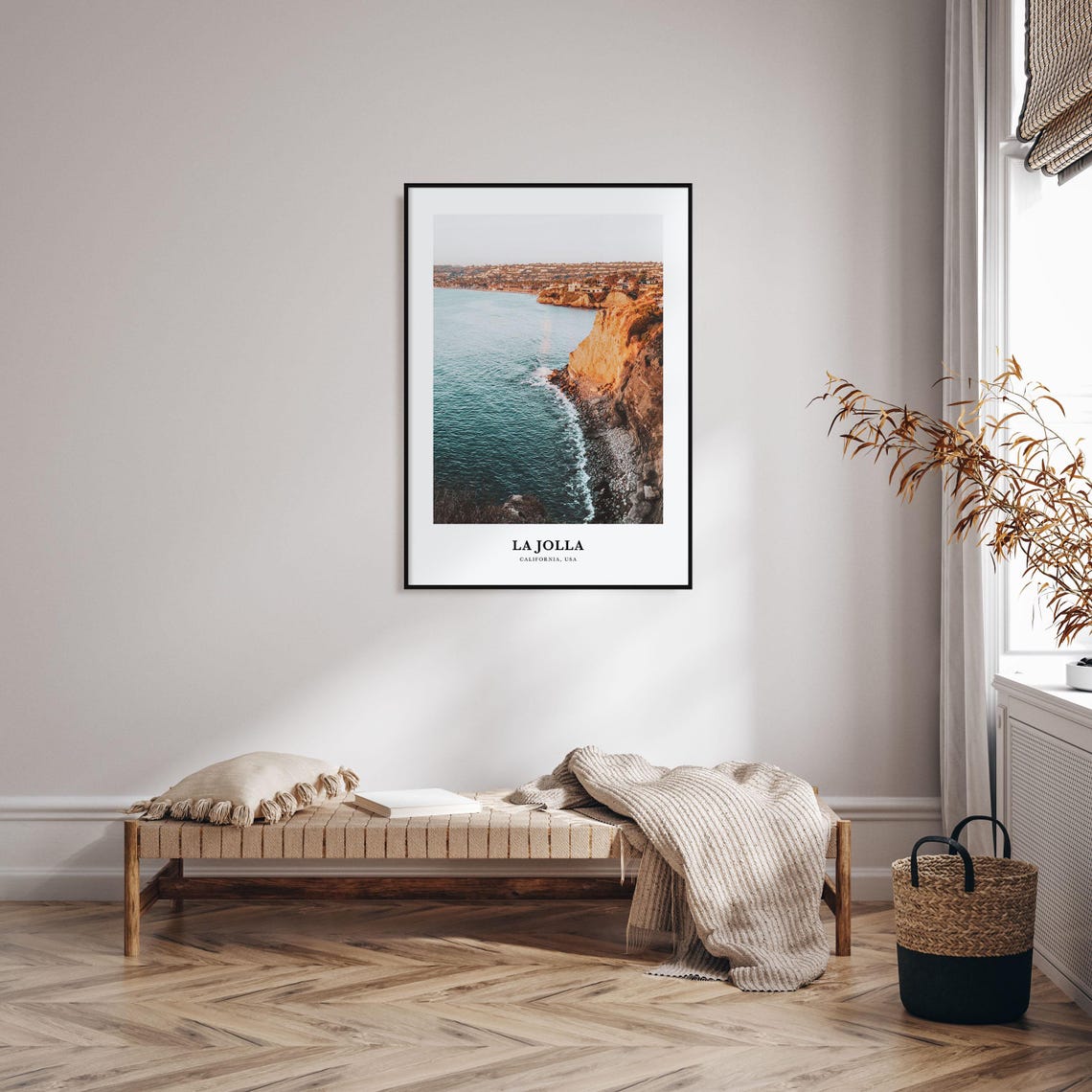 La Jolla California USA Golden Cliffs Ocean Coast Photo Print - Image 3