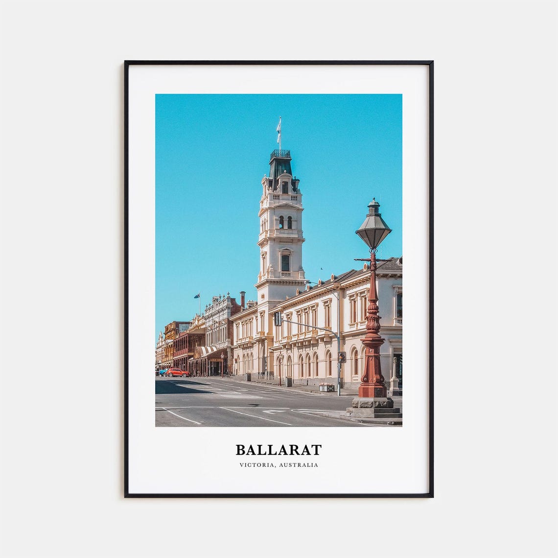 Ballarat Print Ballarat Photo Poster Ballarat Travel Wall Art Ballarat Map Print Ballarat Photography Print Victoria Australia