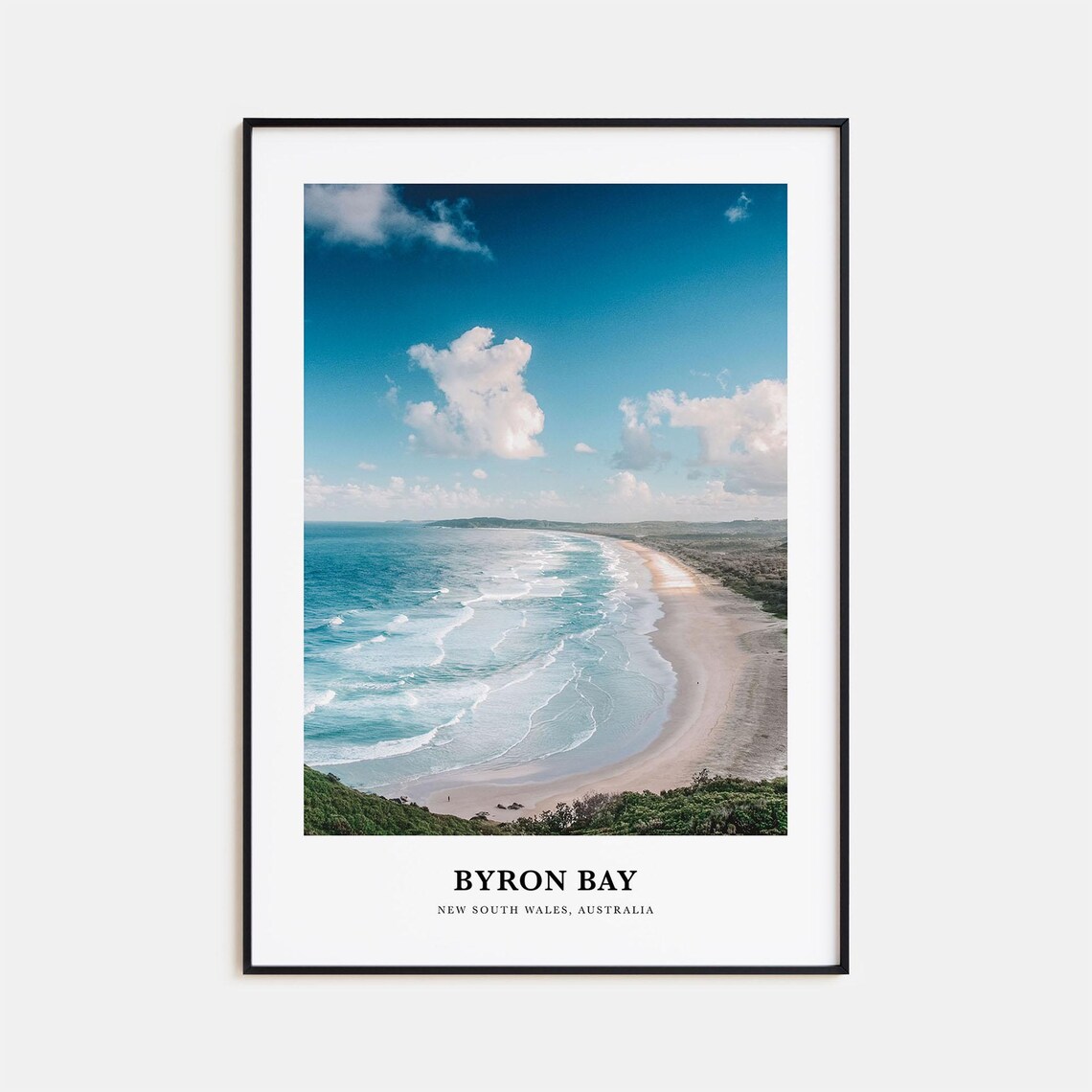 Byron Bay Print No 1 Byron Bay Photo Poster Byron Bay Travel Wall Art Byron Bay Map Byron Bay Photography New South Wales Australia