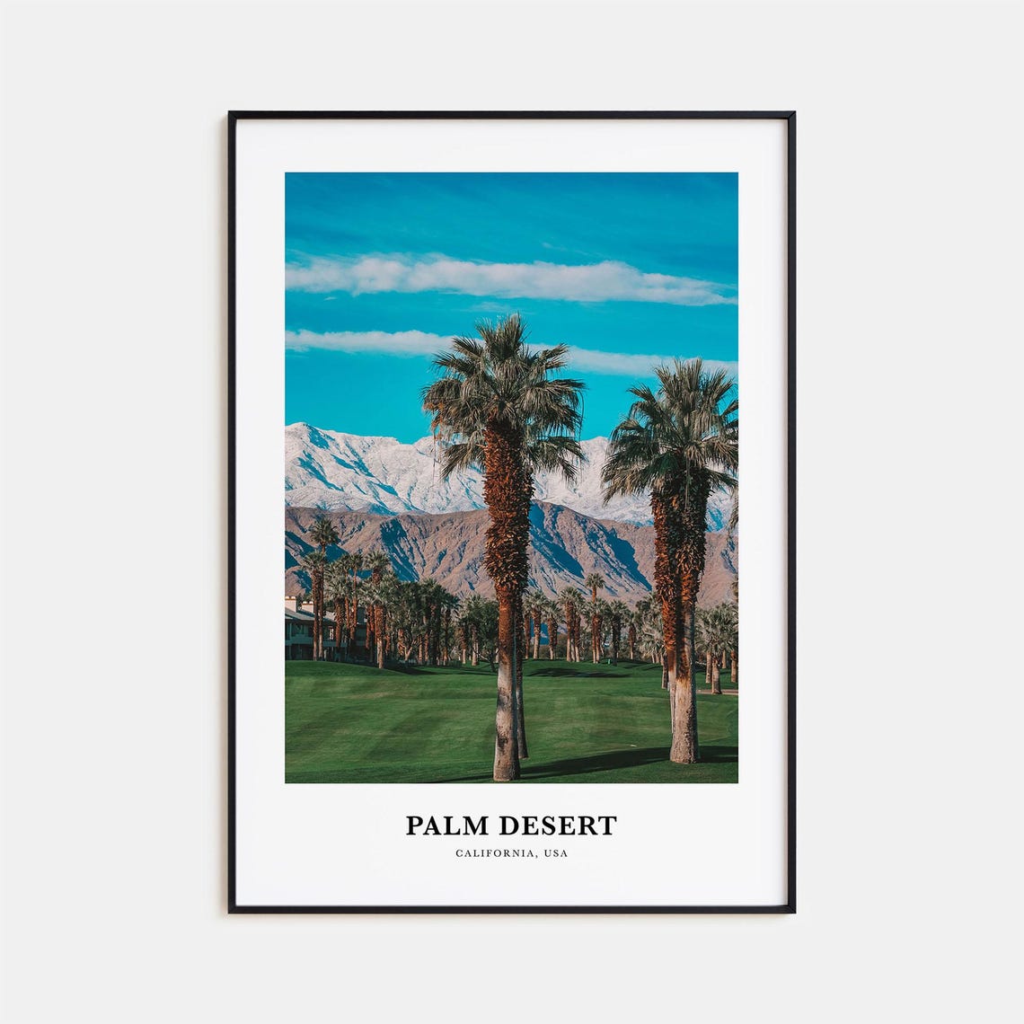 Palm Desert Print Palm Desert Photo Poster Palm Desert Travel Wall Art Palm Desert Map Print Palm Desert Photography California Usa