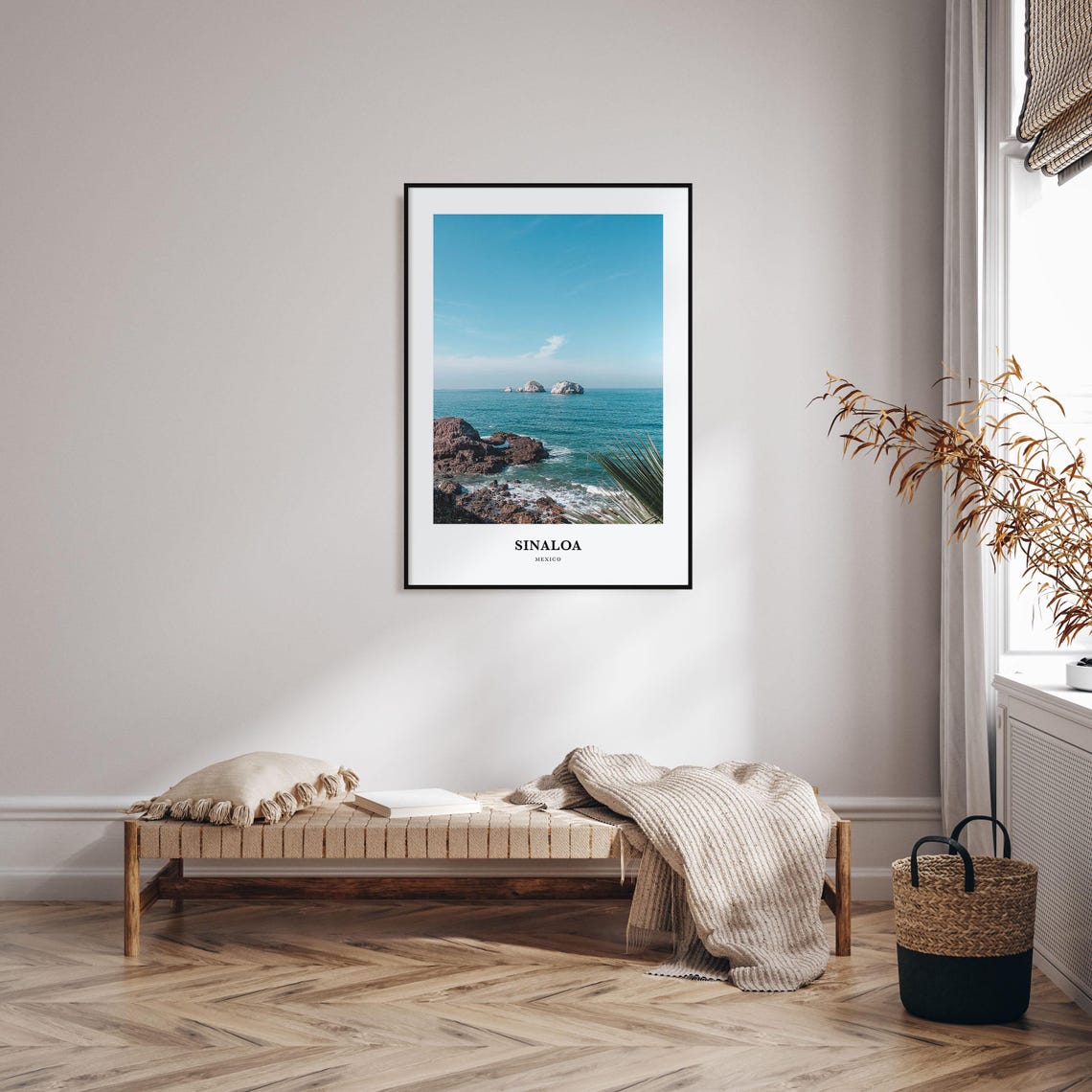 Sinaloa Mexico Rocky Pacific Coast Cliffs Ocean Photography Poster - Image 3